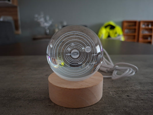 Esfera de cristal de Sistema Solar