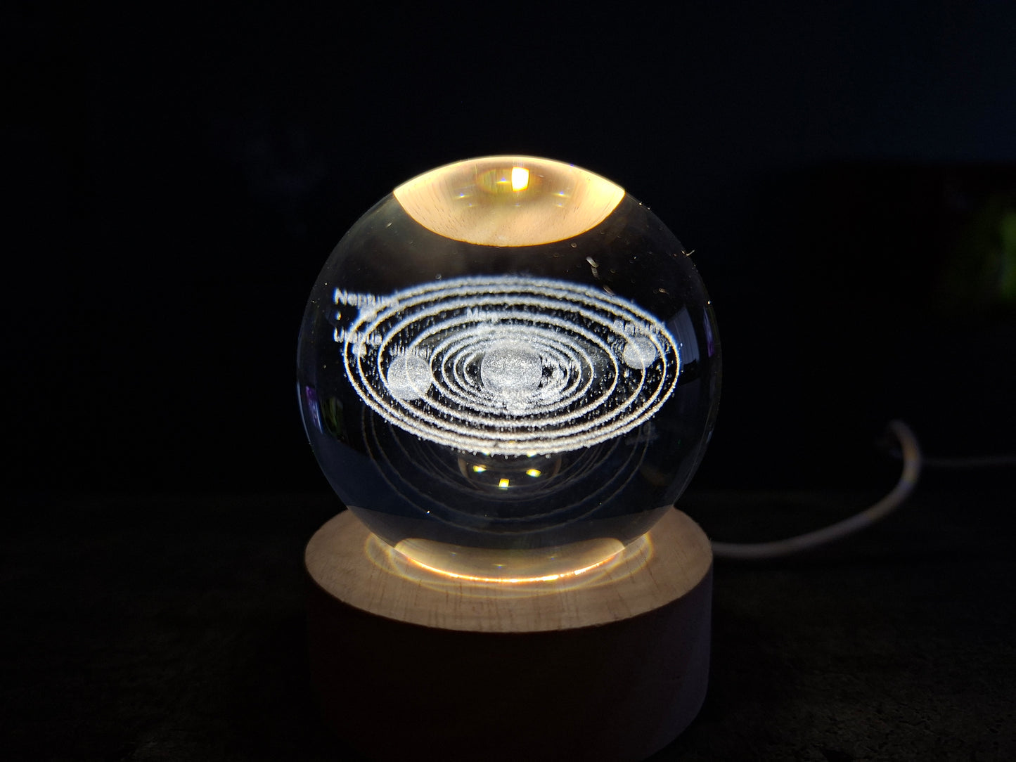 Esfera de cristal de Sistema Solar