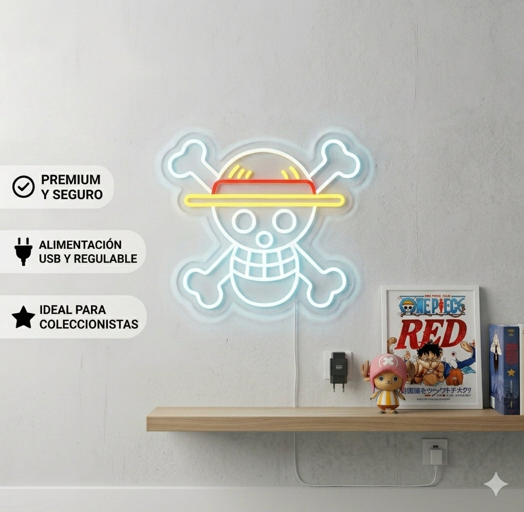 Lámpara de Neón LED de Jolly Roger